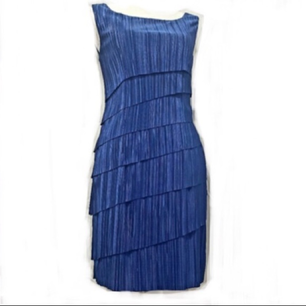 Connected apparel tiered ruffle dress.